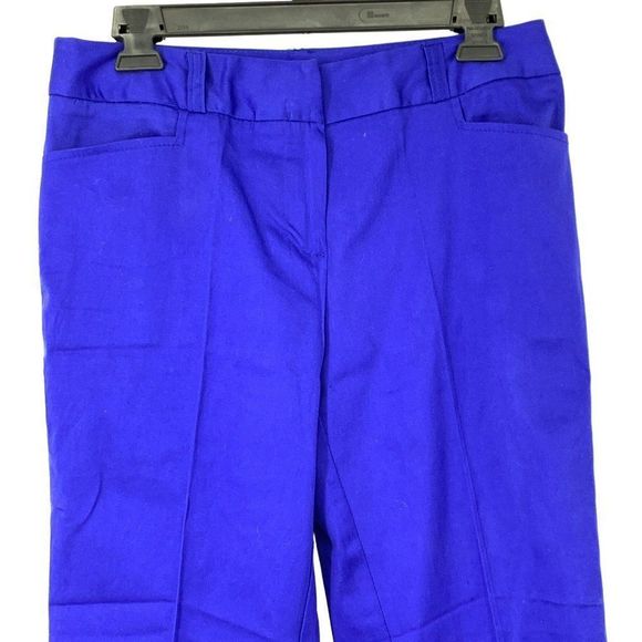 Womens Size 4 JW style Purple Capri Dress Pants Crop Lightweight 3430 - Picture 2 of 7